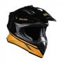 Мотошлем Royal Enfield Optimus MX MX Hal ID ABS Gl Black черный/оранжевый XL без визора